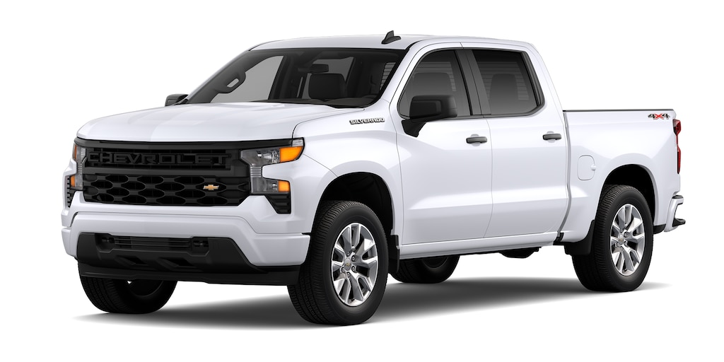 Chevrolet Silverado Turbo 2025, camioneta de trabajo en color blanco